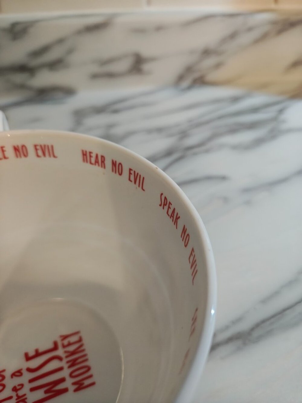 Portobello Three Wise Monkeys Bone China Jumbo Mug Hear Speak See No Evil - Picture 5 of 5